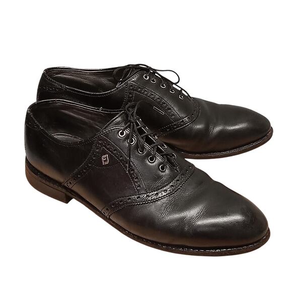 Footjoy Shoes 9.5 C Men’s Classics Dress Oxford Black Lace Up 47905A USA - Picture 1 of 8